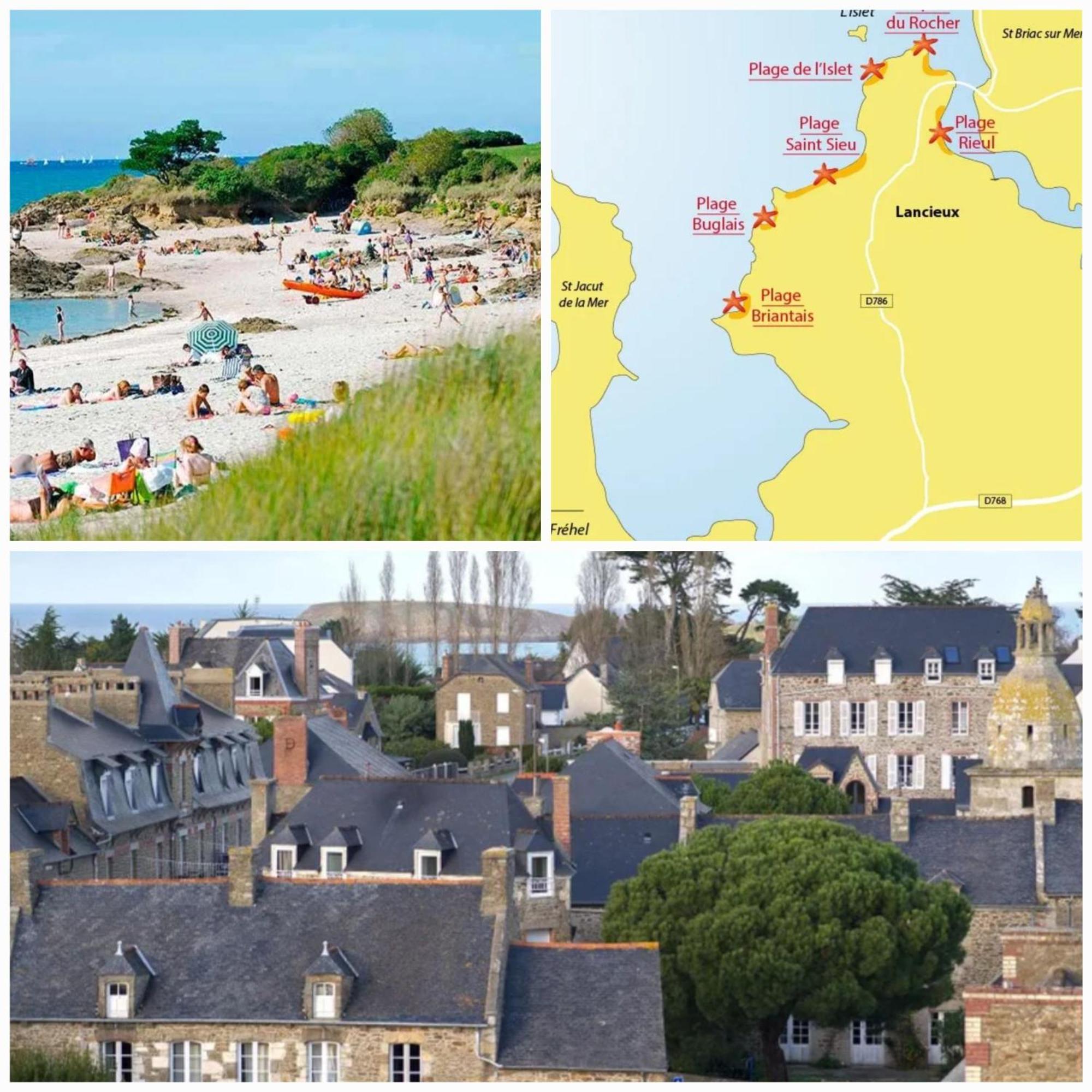 Maison Familiale Sur La Cote D'Emeraude Lancieux Buitenkant foto